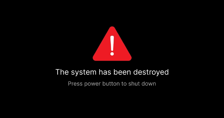 The system has been destroyed (ENG ROM Mode) Çözüldü