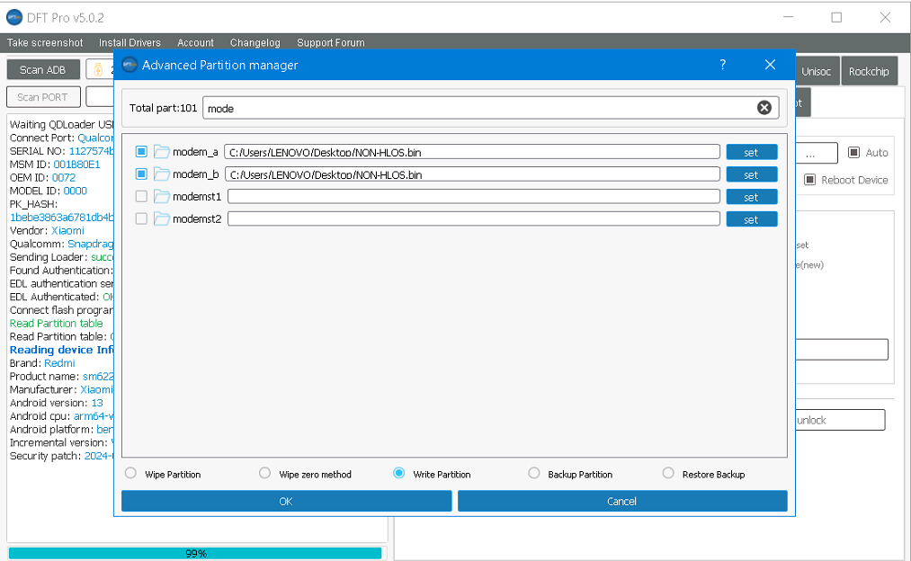 Qcn Çek Enable Diag no root 